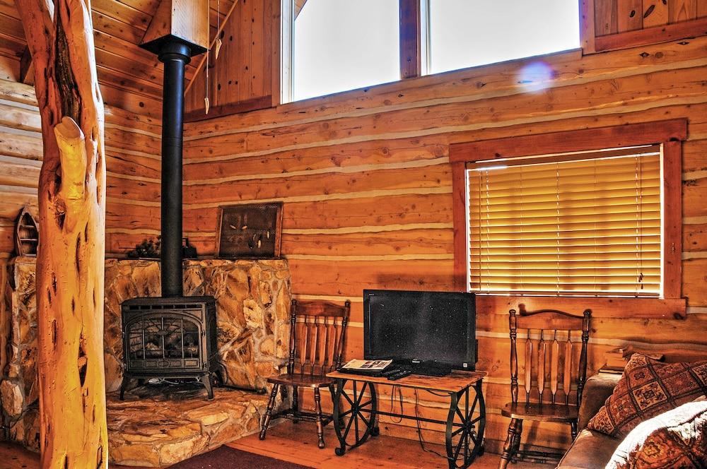 Remote Antimony Log Cabin w/ Green Meadow Views!