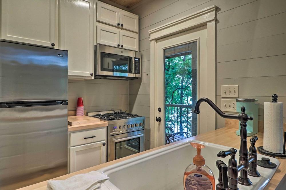 Rustic-chic Riverfront Home w/ Dock, Deck & Canoes