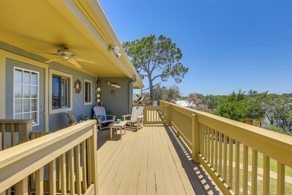 Waterfront Cedar Key Duplex Home: Grill & Dock!