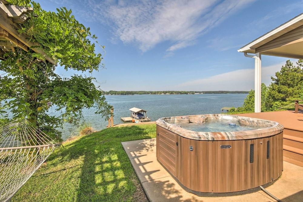 Elegant Lakefront Gem w/ Dock + Sunset Views!