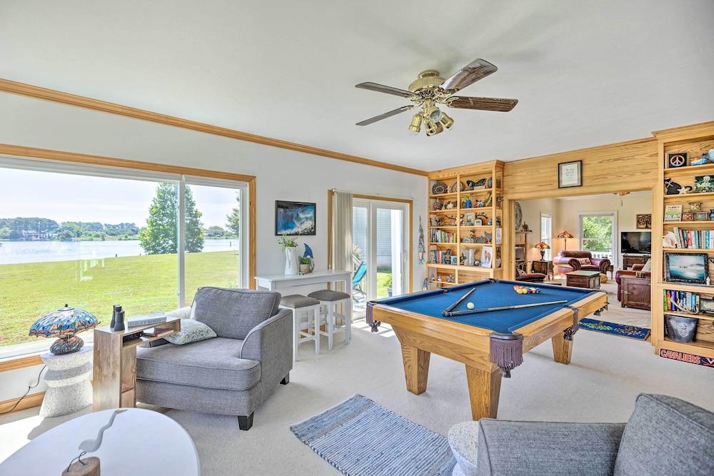 Idyllic Waterfront Home w/ Game Room & Dock