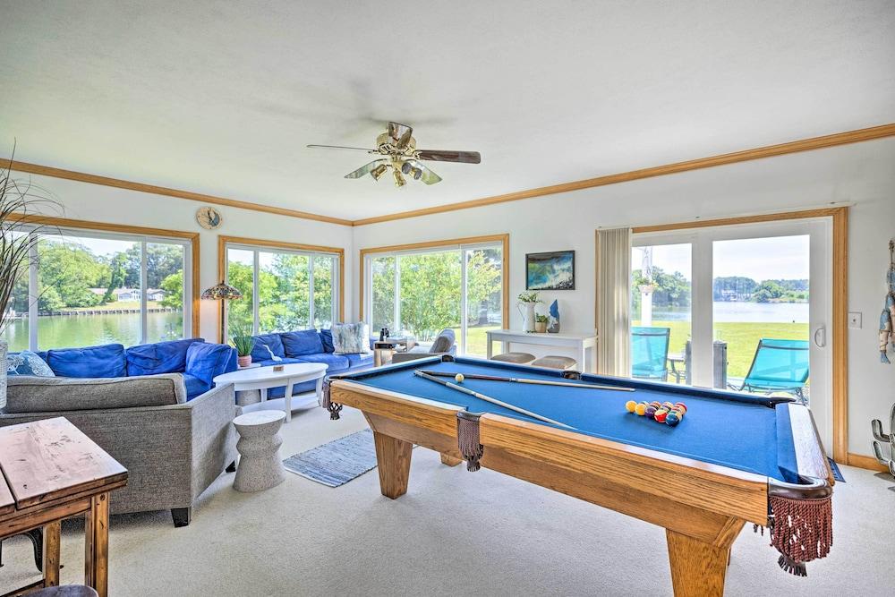 Idyllic Waterfront Home w/ Game Room & Dock