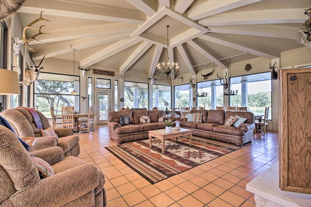 Lakefront Wallis Ranch w/ Private Beach & Patio!