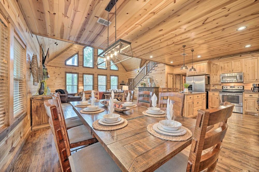 Expansive Broken Bow Cabin w/ Hot Tub & Playset!