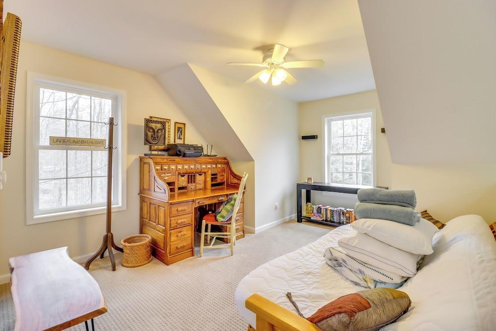 Large Deck & Fire Pit: Secluded Pocono Lake Home