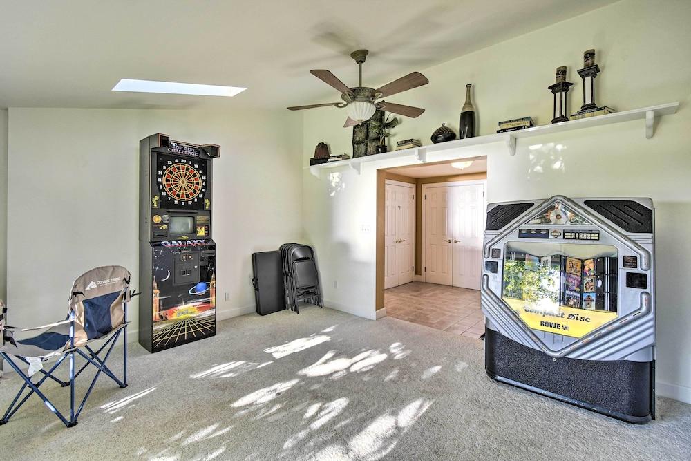 Deck + Fire Pit: Waterfront Lake Michigan Escape