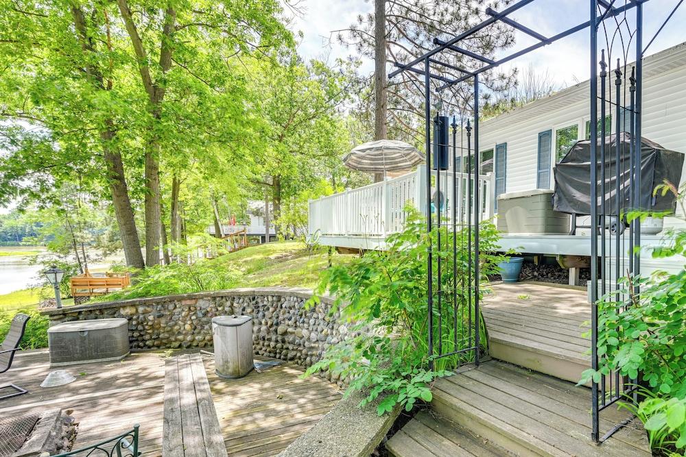 Waterfront Gladwin Home w/ Deck + Fire Pit!