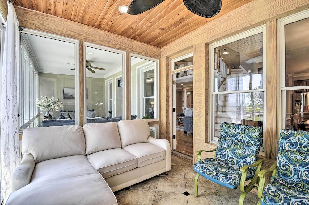 Waterfront Sunset Beach Escape w/ Dock & Golf View