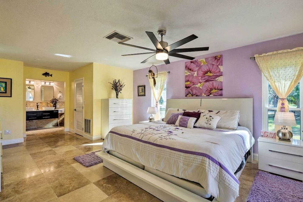 Bayfront Florida Retreat w/ Boat Lift & Fire Pit!