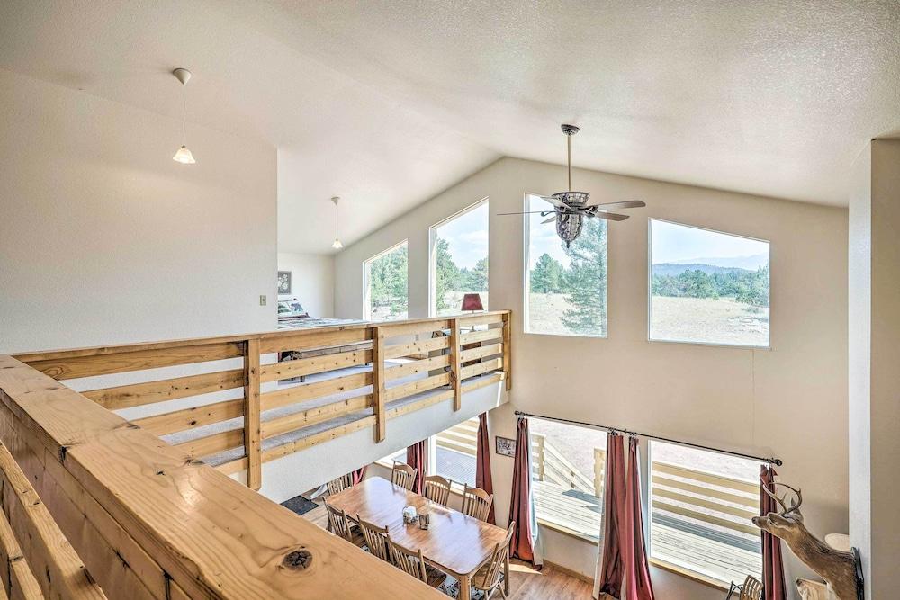 4 Acres & Mtn Views: Cabin w/ Deck in Florissant