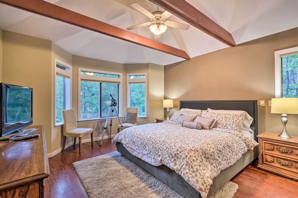 Deck + Grill: Mtn Haven in Stanislaus Nat'l Forest