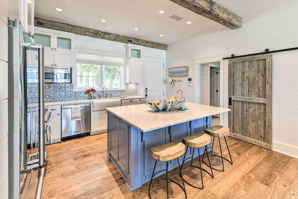 Luxe, Beachfront PCB Home w/ Decks & Grill!