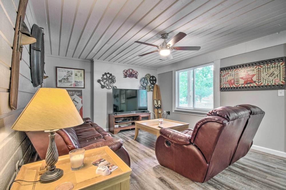 Lakefront Rocky Mount Escape w/ Dock & Grill!