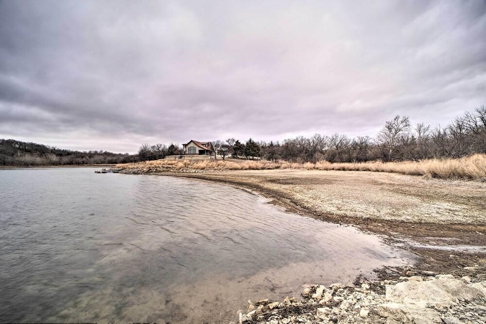 Lakefront Cedar Vale Lodge w/ Private Boat Dock!