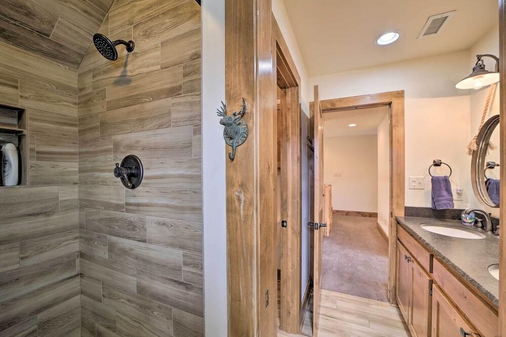 Lakefront Cedar Vale Lodge w/ Private Boat Dock!