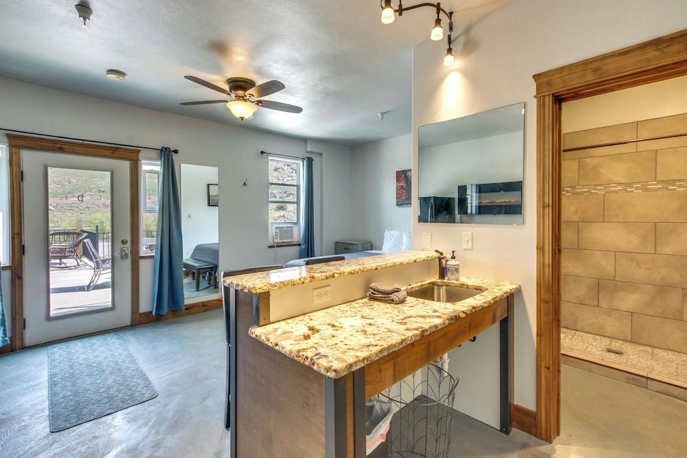 Central Lava Hot Springs Studio w/ Deck & Views!