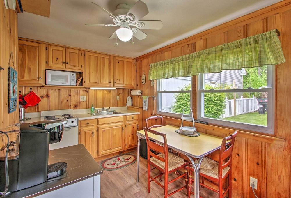 Beachfront Sebago Cottage w/ Deck + Grill!
