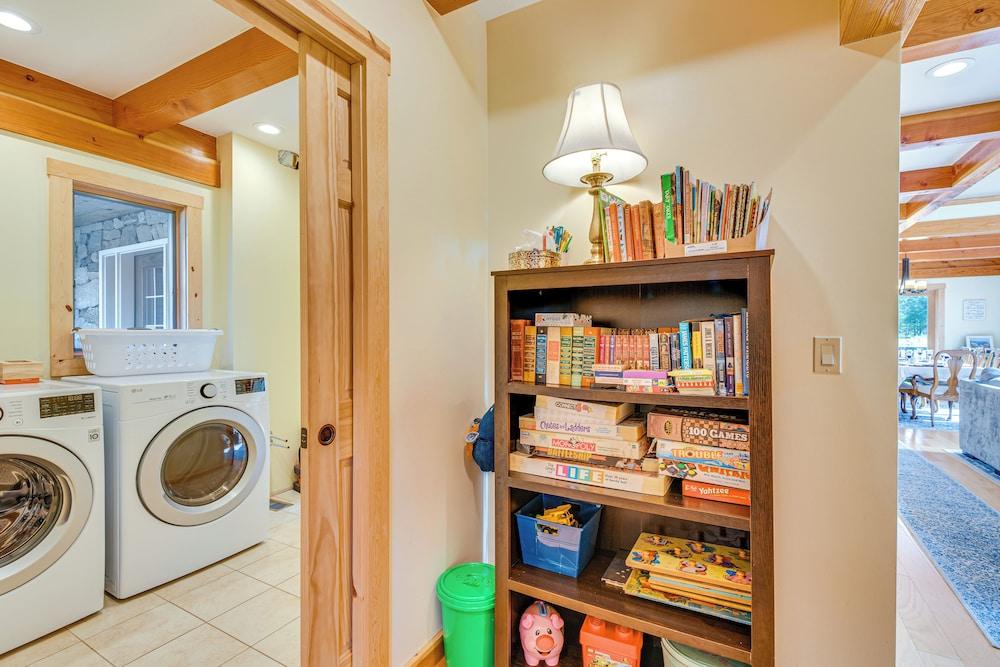 Spacious & Secluded Forksville Home: Fire Pit