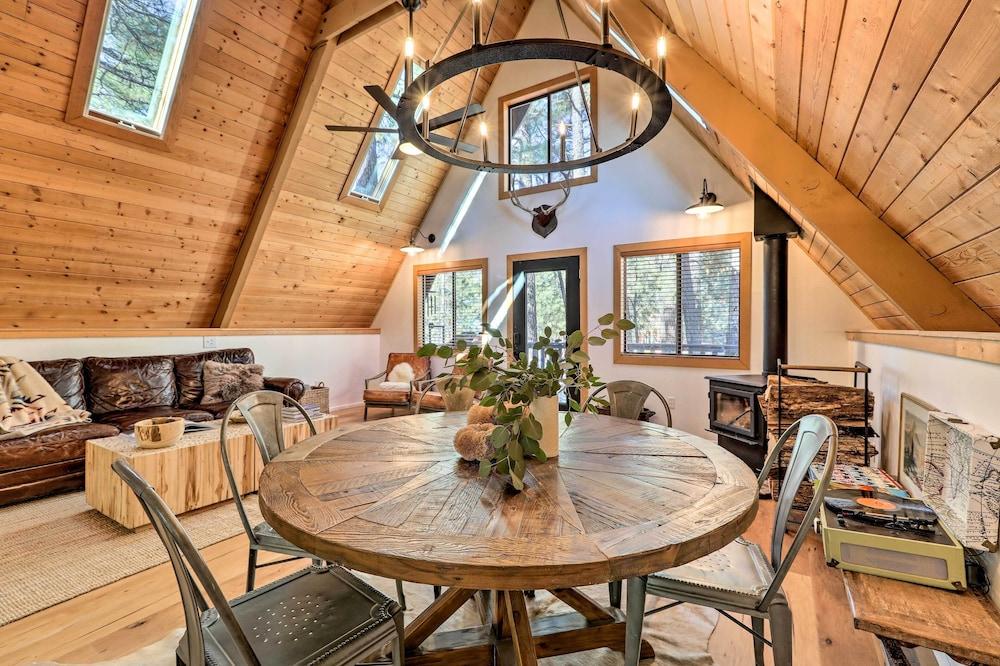 Deck & Forest Views: Munds Park A-frame Cabin