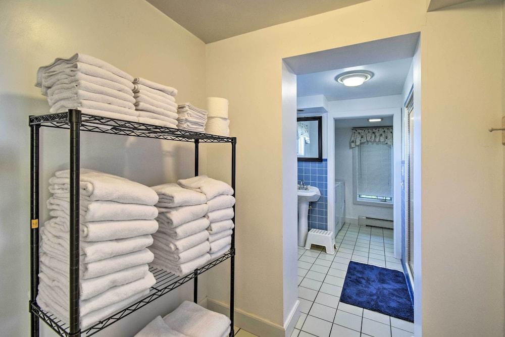 Deck + Fire Pit: Waterfront Lake Michigan Escape