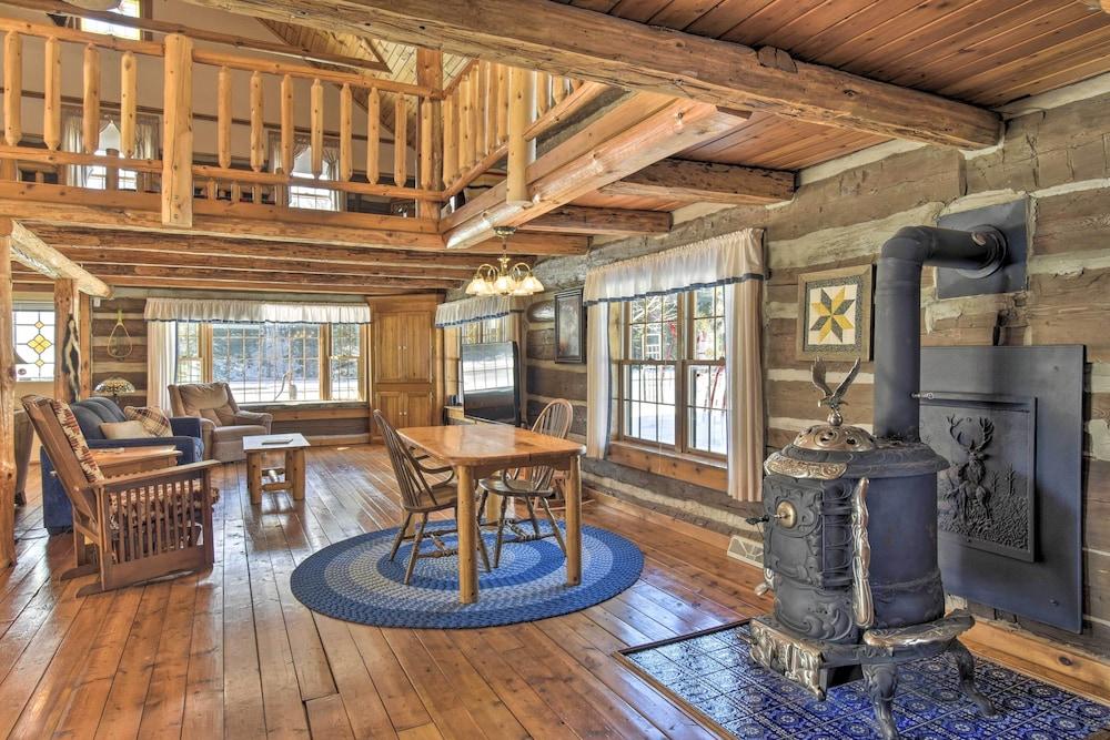 Log Cabin on the Wolf River w/ Private Hot Tub!